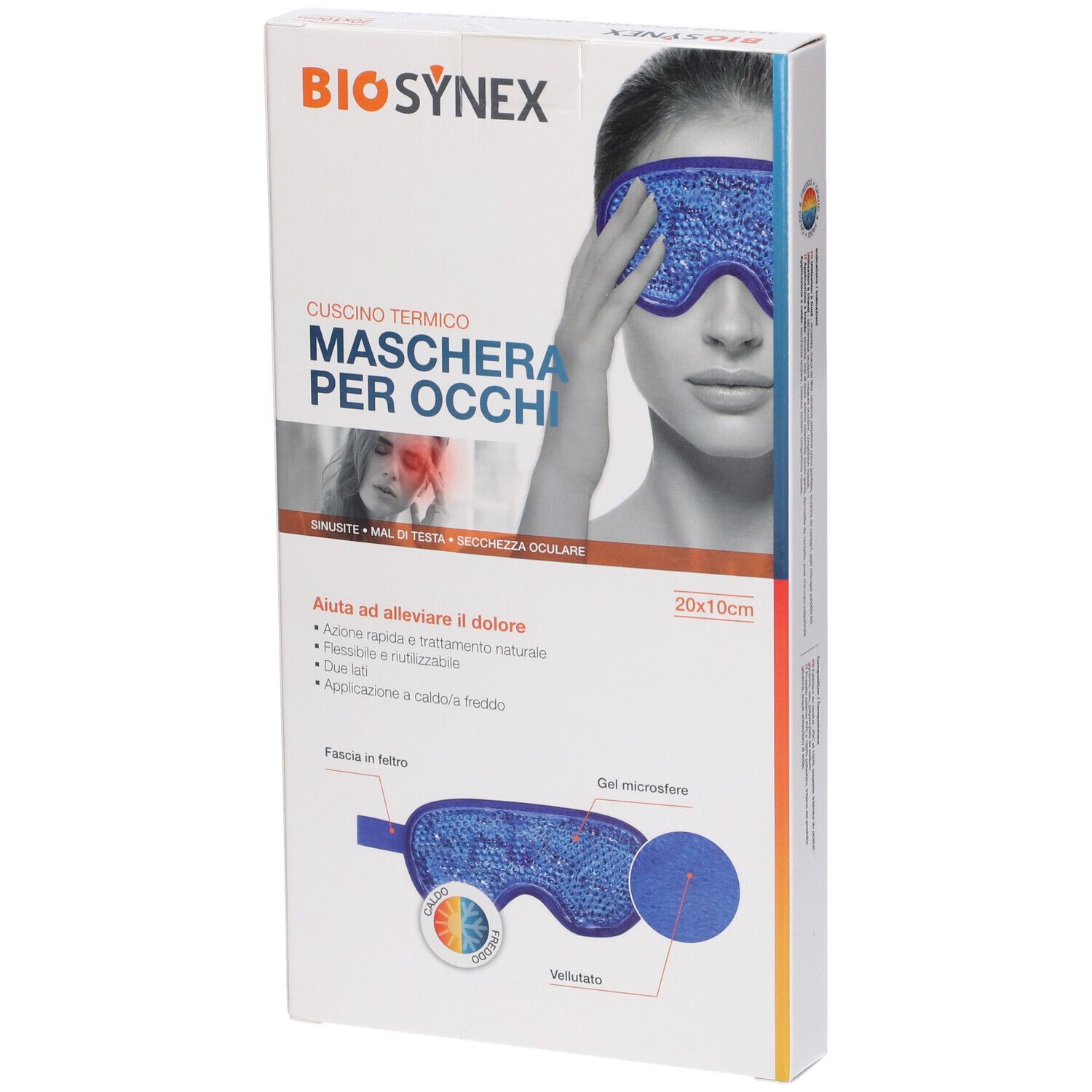 Biosynexgel Microsfere Maschera Oculare 20x10cm