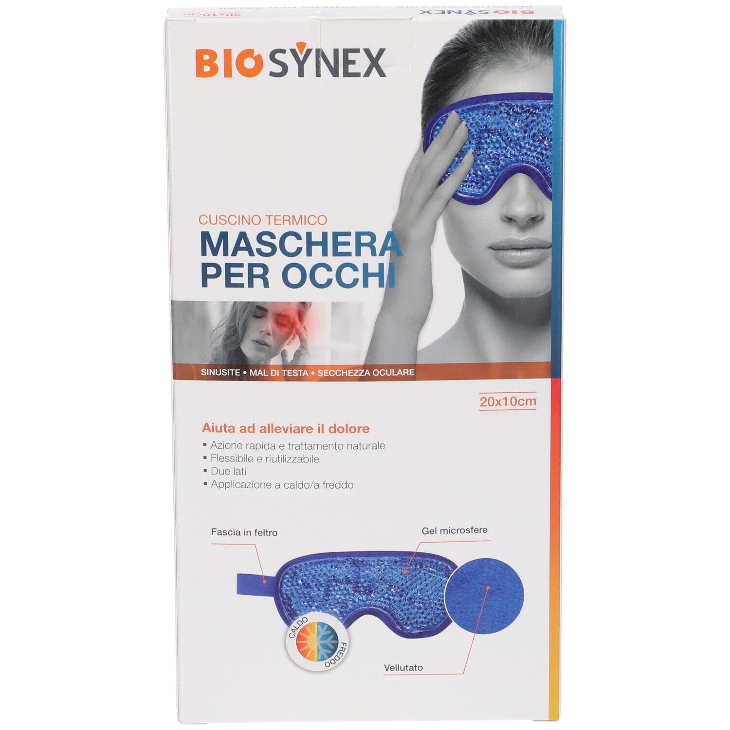 Biosynexgel Microsfere Maschera Oculare 20x10cm