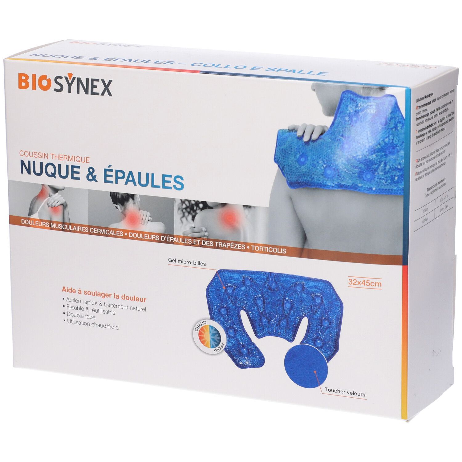 Kinecaregel Microsfere Spalle-Cervicale 32x45cm