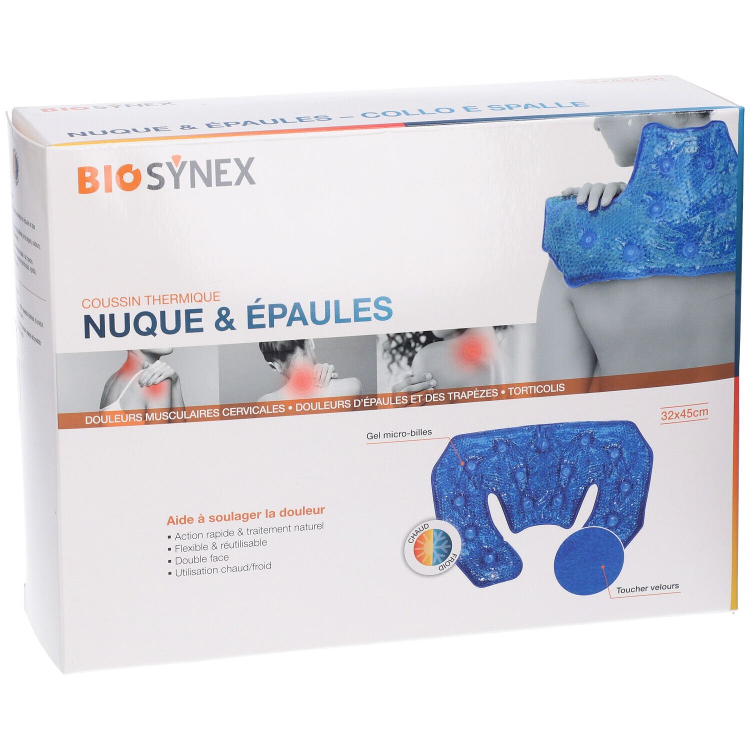 Kinecaregel Microsfere Spalle-Cervicale 32x45cm