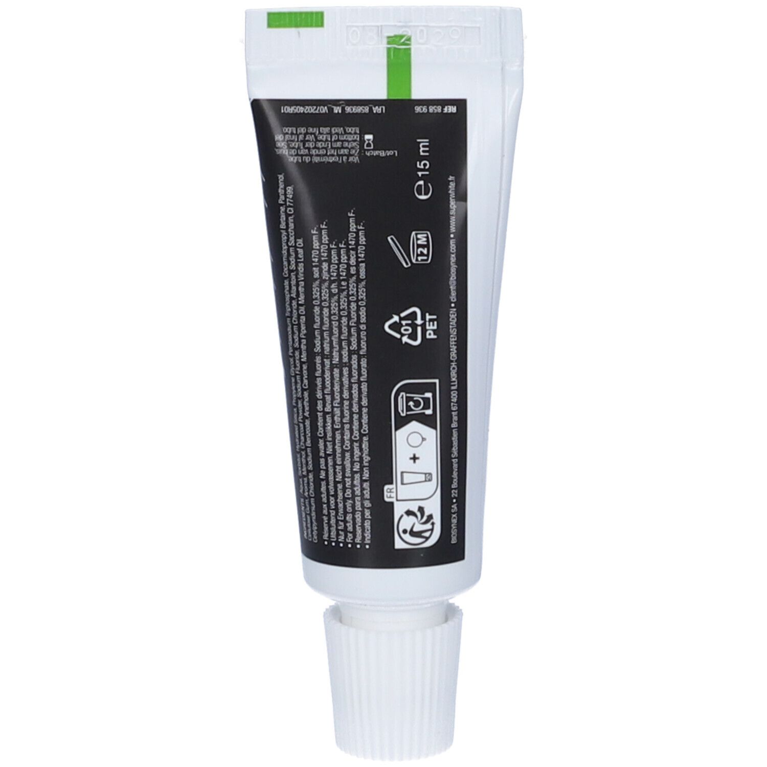 Superwhite Dentifricio Carbone Attivo Black Edition 15ml