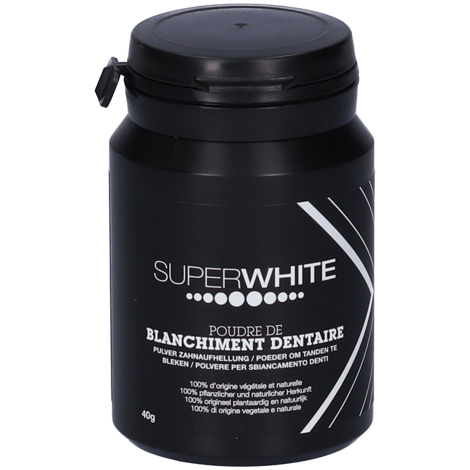 Superwhite Polvere Carbone Attivo Black Edition 40g