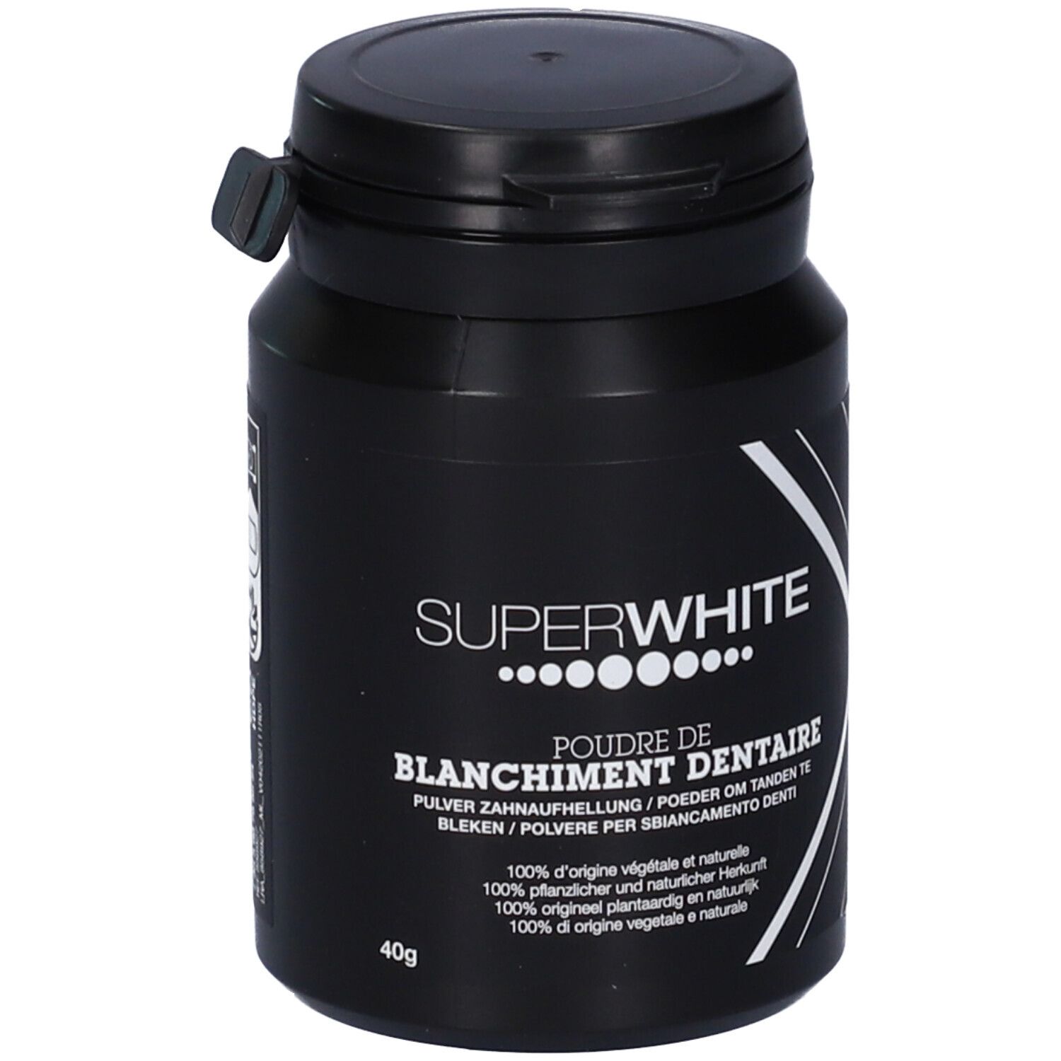 Superwhite Polvere Carbone Attivo Black Edition 40g