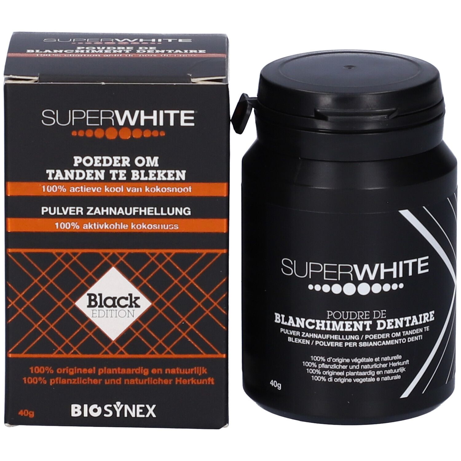 Superwhite Polvere Carbone Attivo Black Edition 40g