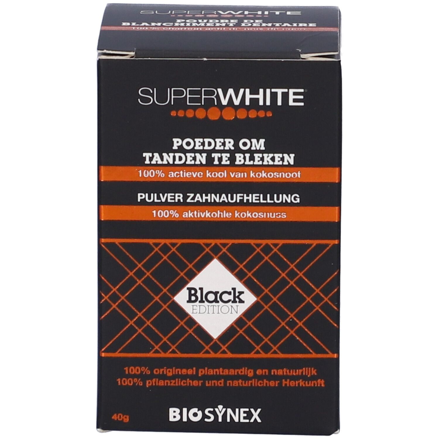 Superwhite Polvere Carbone Attivo Black Edition 40g