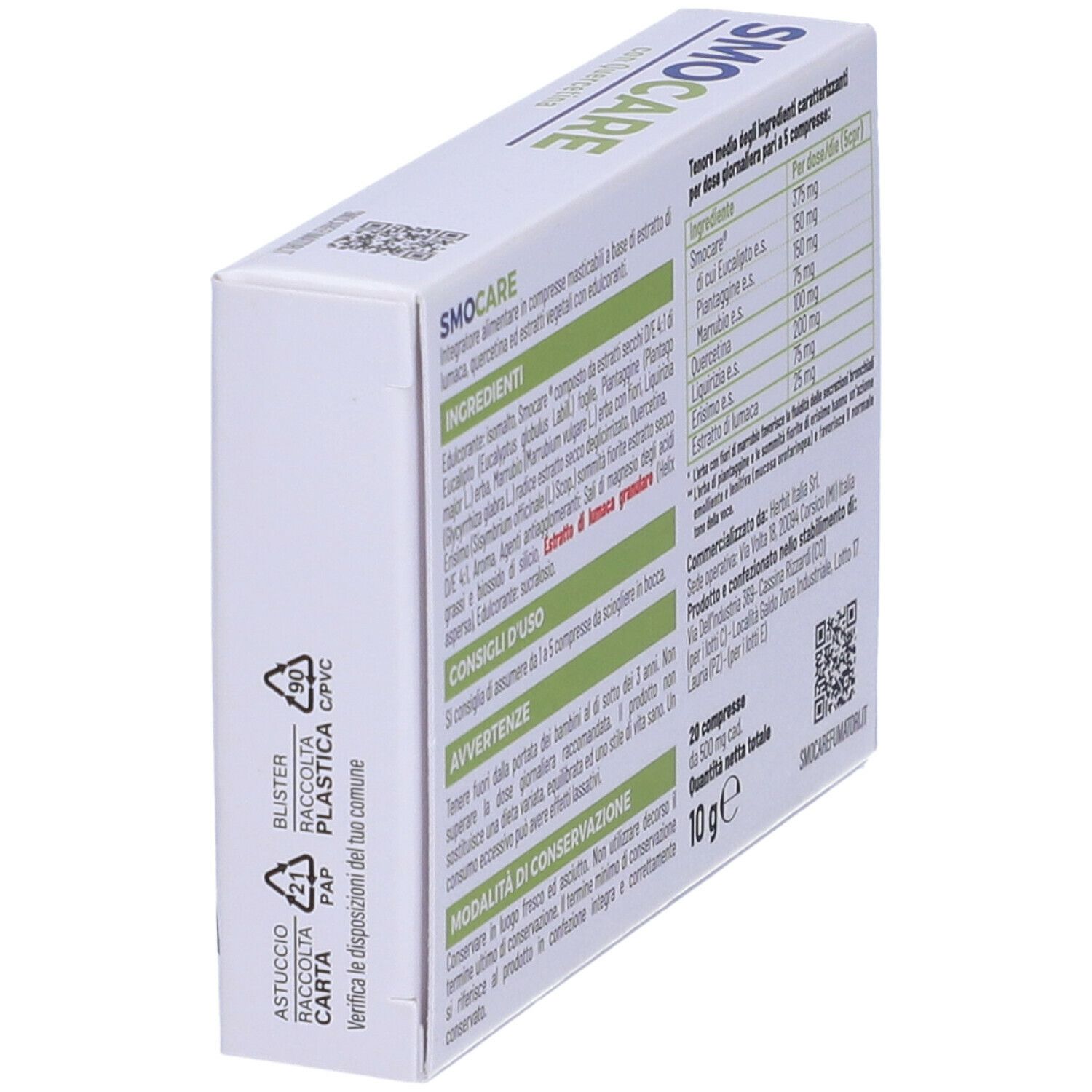 Smocare® Compresse masticabili con Quercetina
