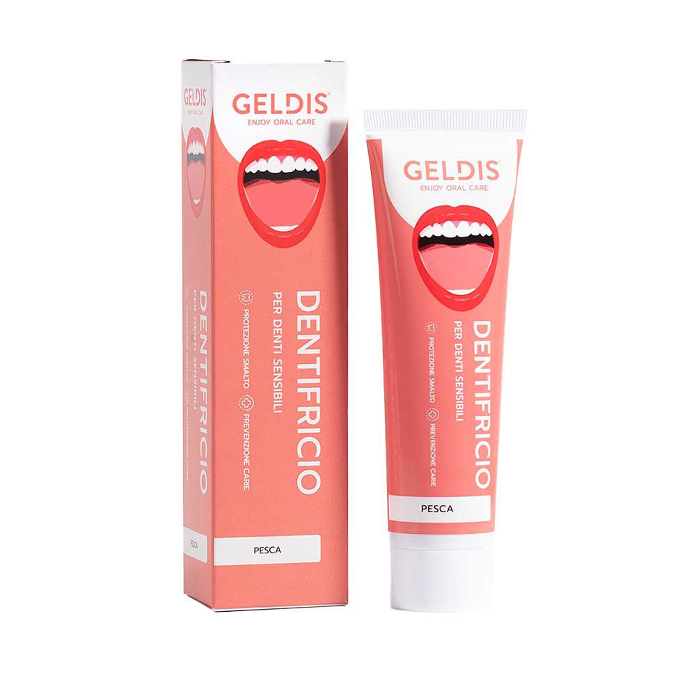 Dentifricio Geldis per denti sensibili – Pesca 100ml