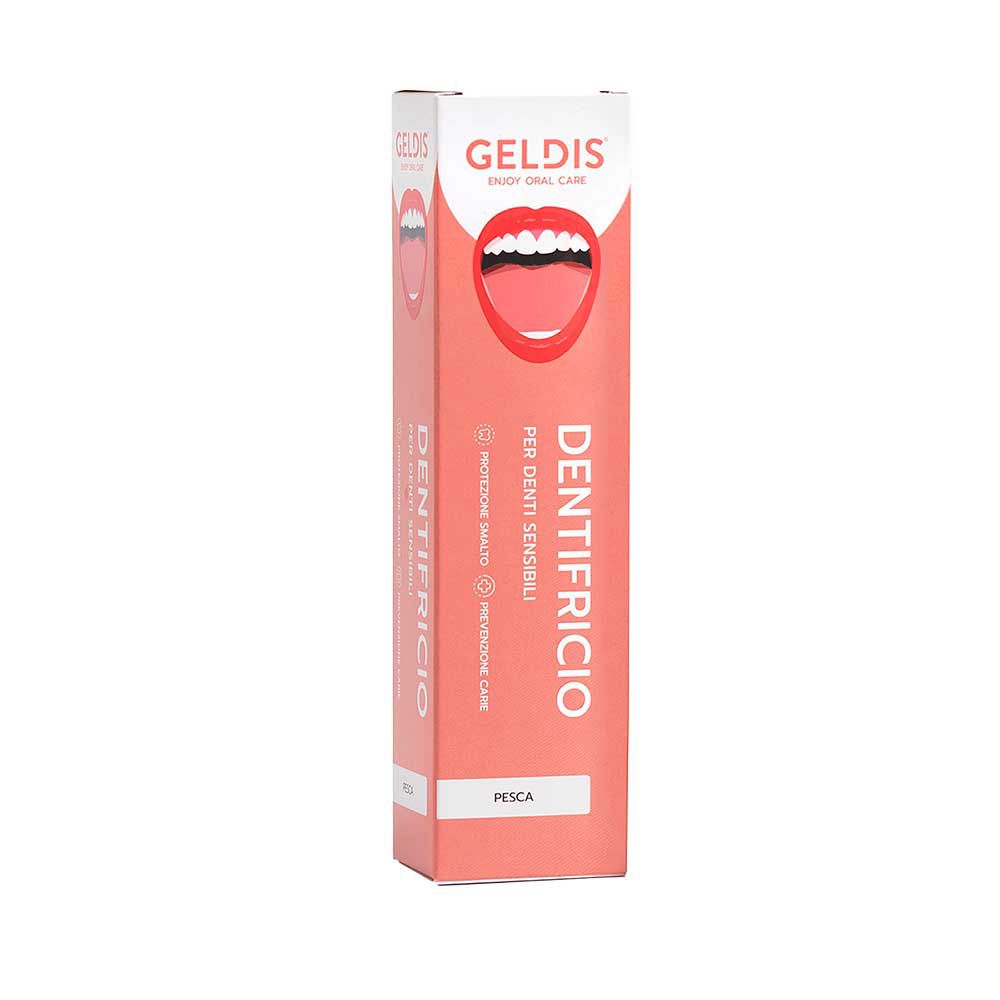 Dentifricio Geldis per denti sensibili – Pesca 100ml