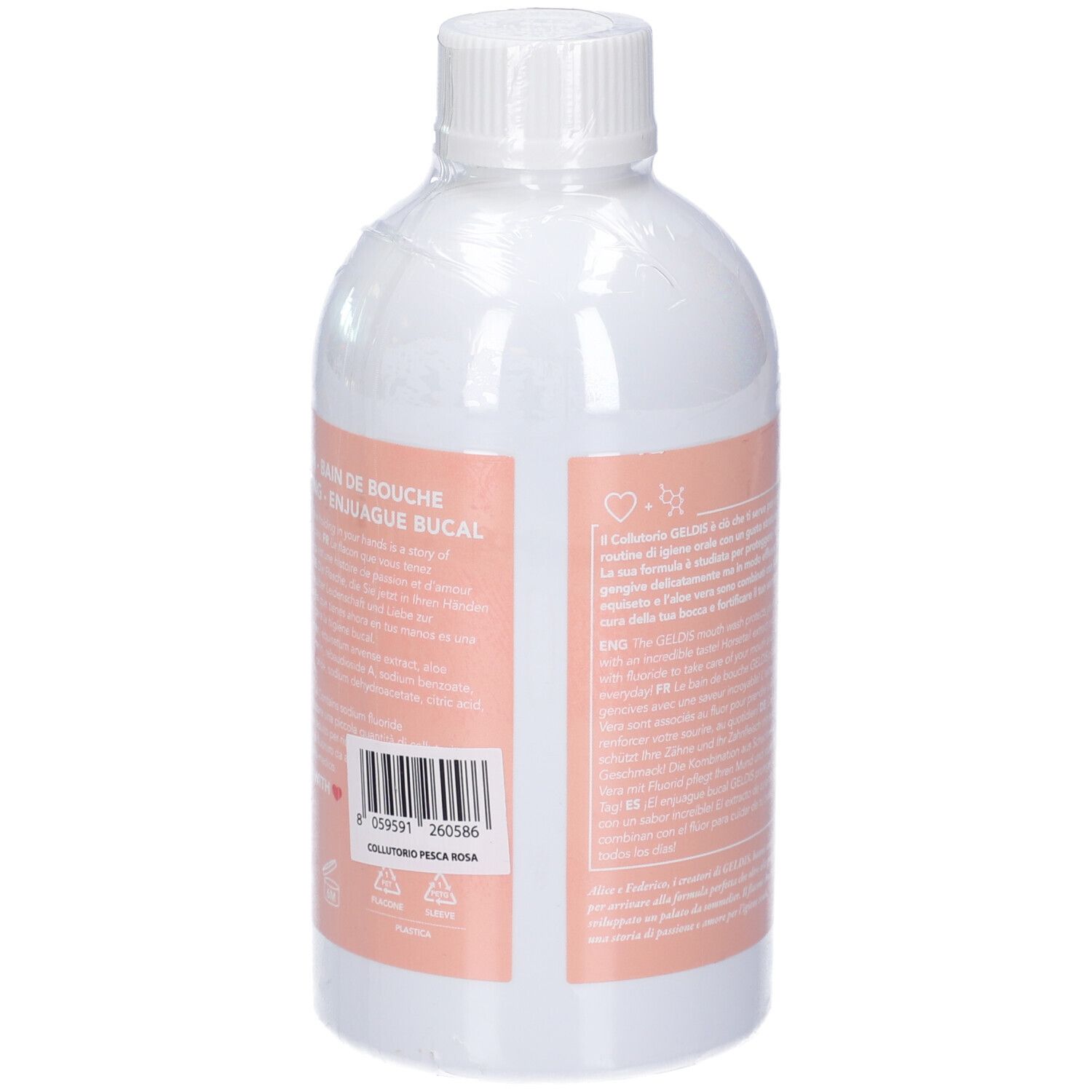 Collutorio Geldis alla Pesca Rosa - 500 ml