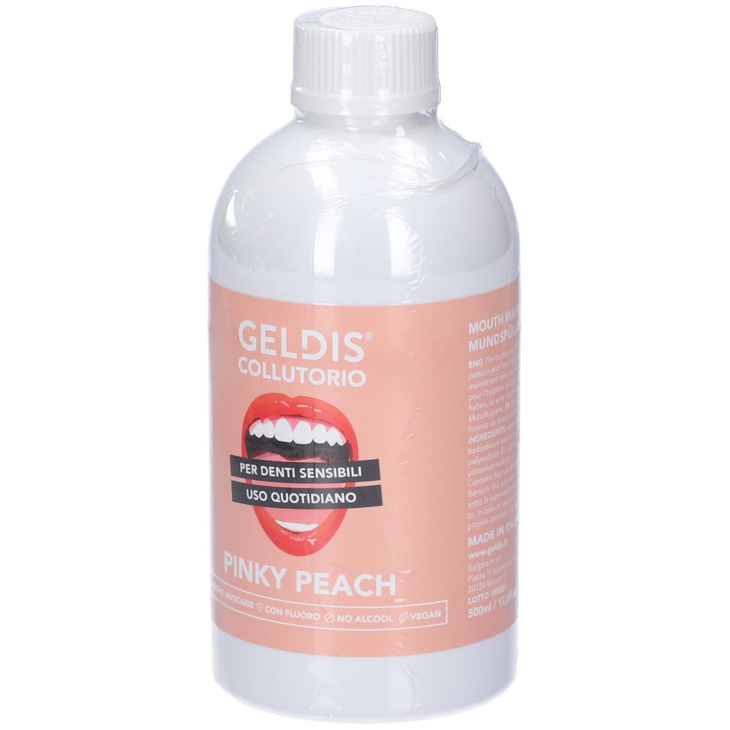 Collutorio Geldis alla Pesca Rosa - 500 ml