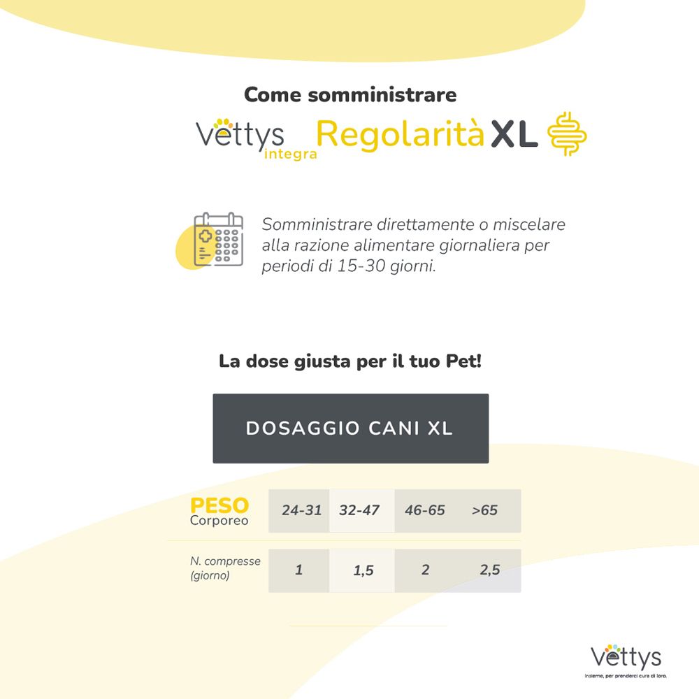 Vettys Integra Regolarita' Xl Cane 30 Compresse Masticabili
