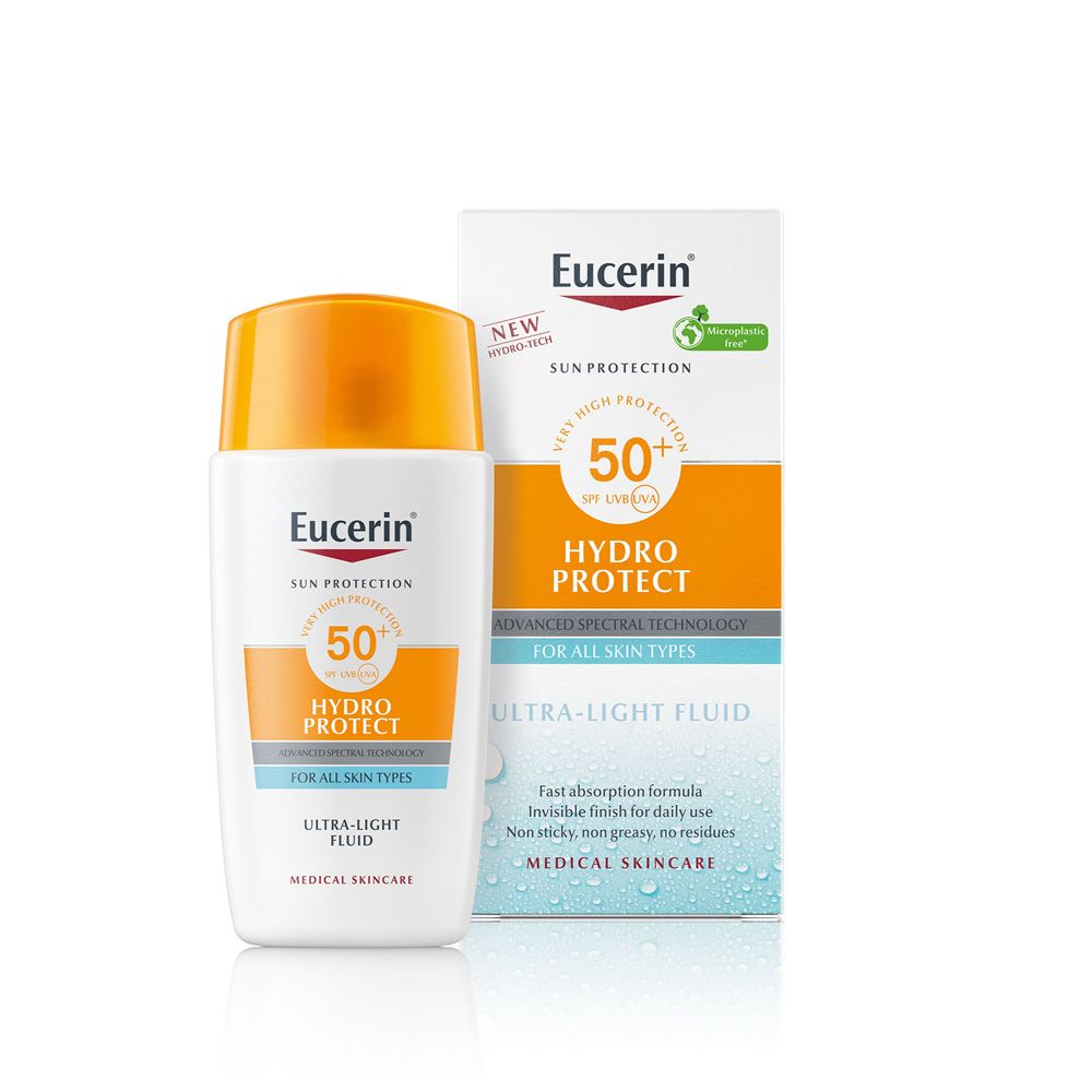 Eucerin Sun Face Hydro Protect Fluido Ultra-leggero SPF 50+ sun fluid - risparmia il 10% con il codice: eucerin10