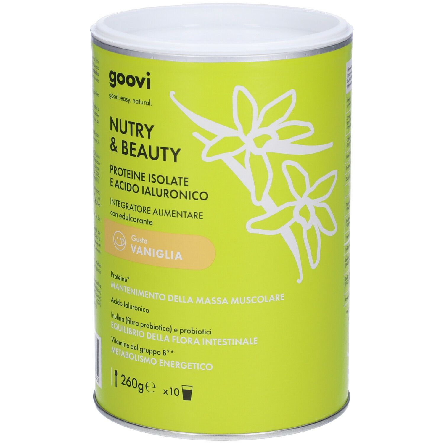 Goovi Nutry & Beauty proteine in polvere – vaniglia