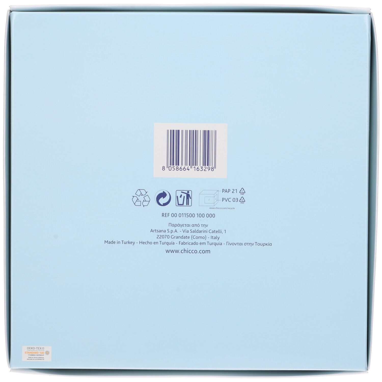 Chicco Quad Piquet Blu 0m+