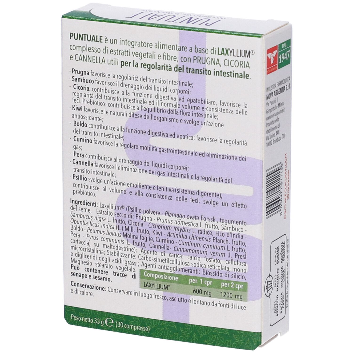 PUNTUALE Laxyllium compresse