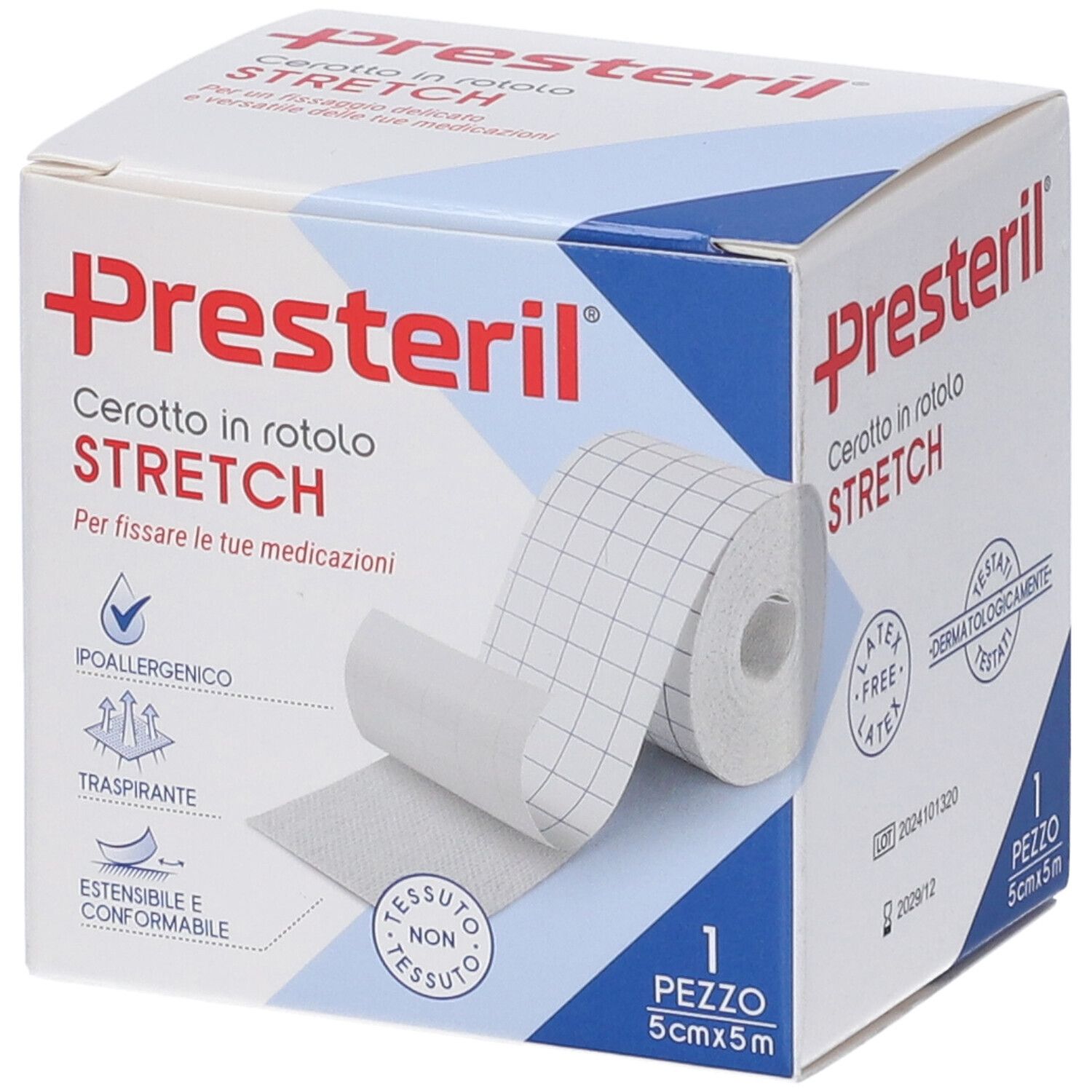 Medipresteril Rocchetto Rotolo Stretch Tessuto Non Tessuto 5 Cm X 500 Cm