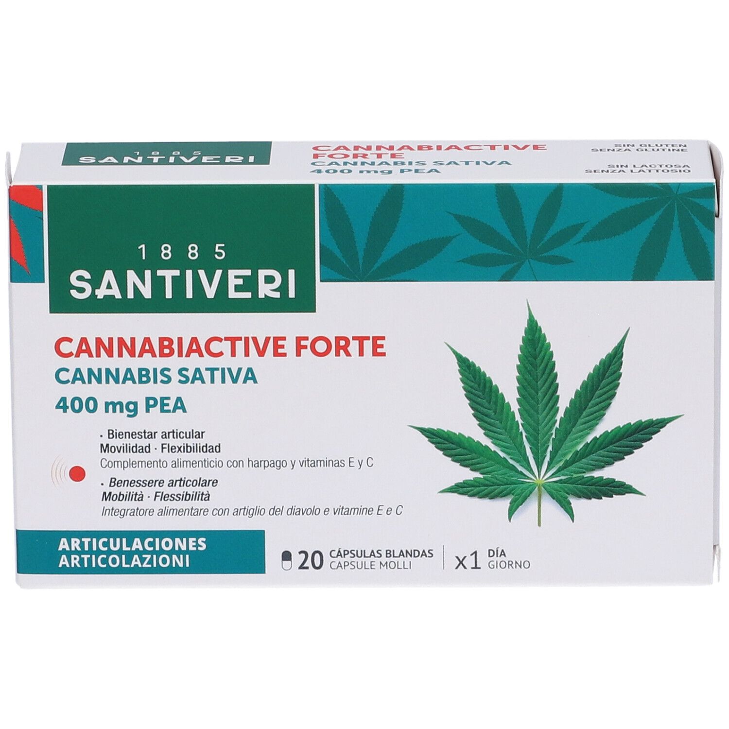 Santiveri Cannabiactive Forte 400mg PEA Capsule Molli
