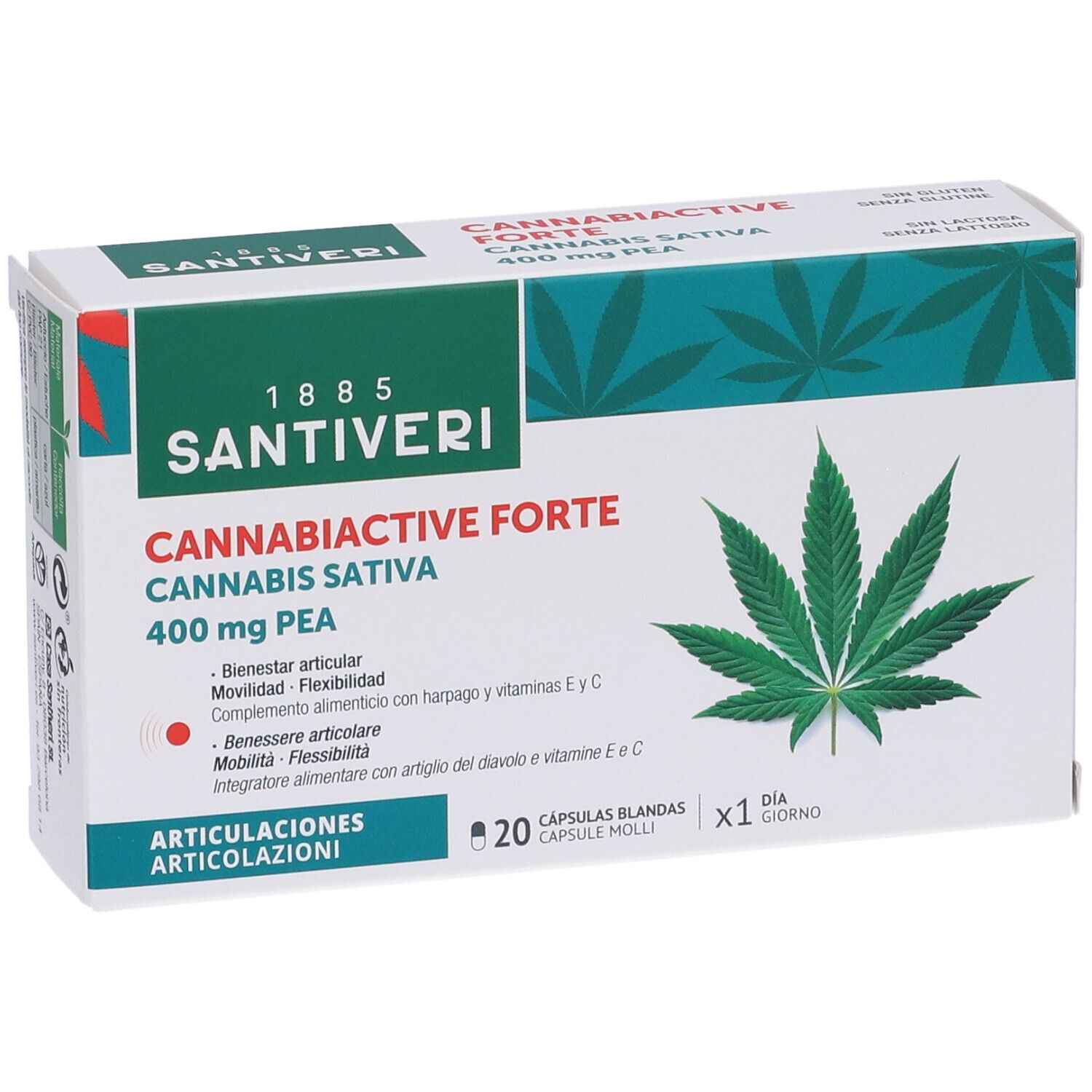 Santiveri Cannabiactive Forte 400mg PEA Capsule Molli