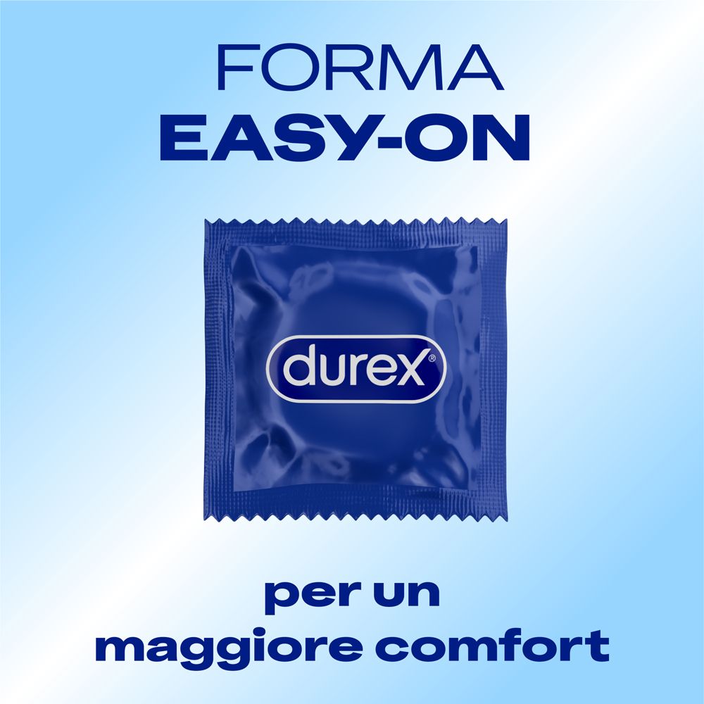 Confezione di preservativi Durex Jeans XL, 5 pezzi, con un preservativo confezionato singolarmente.