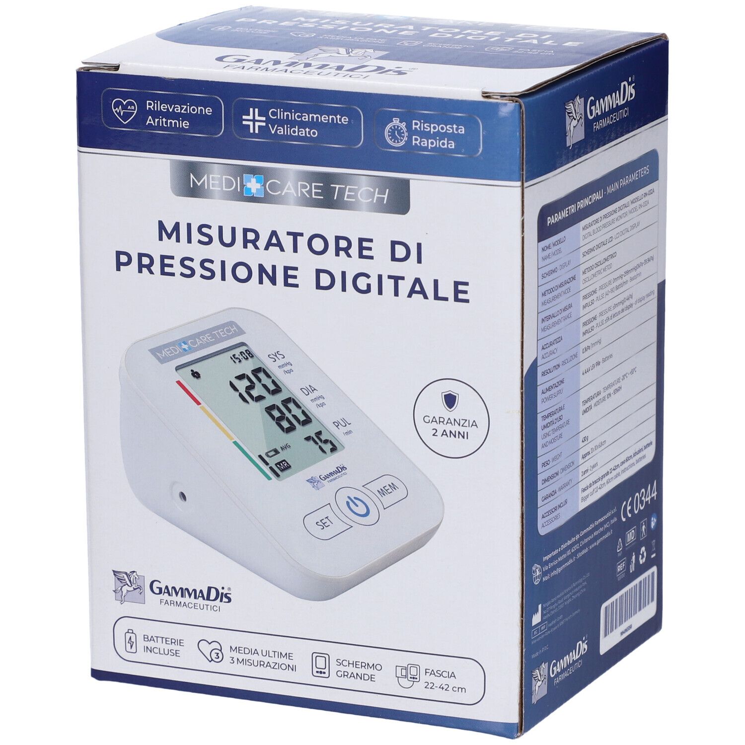 GammaDis Medi Care Tech Misuratore di Pressione Digitale