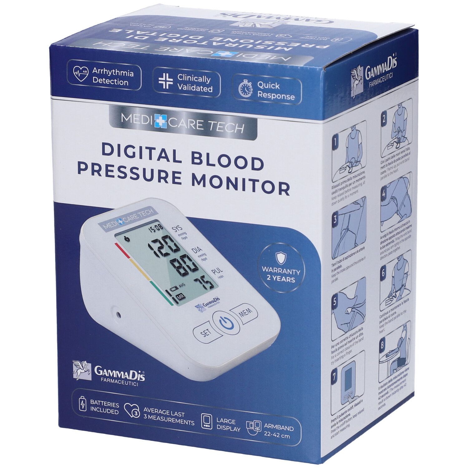 GammaDis Medi Care Tech Misuratore di Pressione Digitale