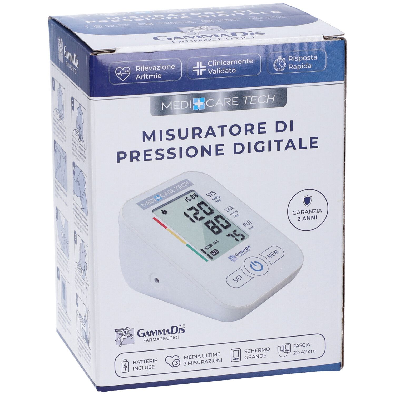 GammaDis Medi Care Tech Misuratore di Pressione Digitale