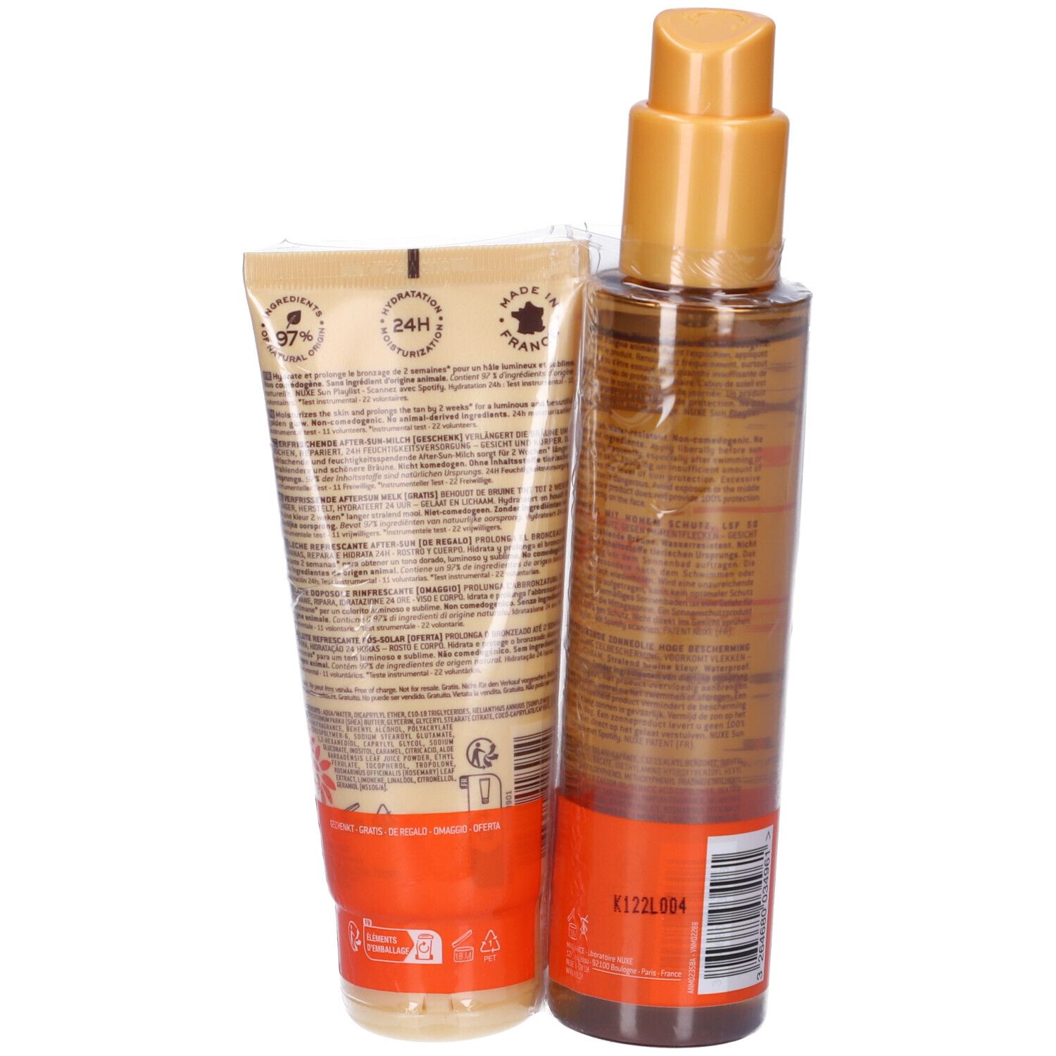 Nuxe Sun Olio Spf50 + Latte Doposole