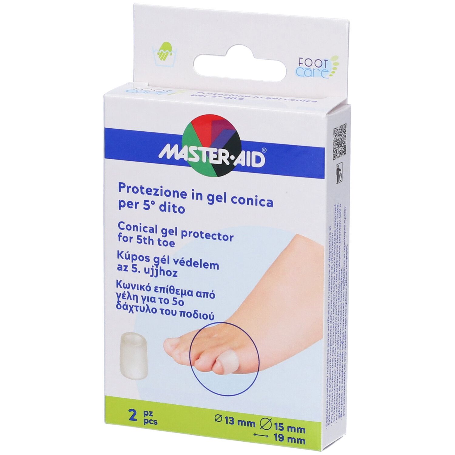 Protezione Conica Master-Aid Footcare 5 Dito 2 Pezzi C3