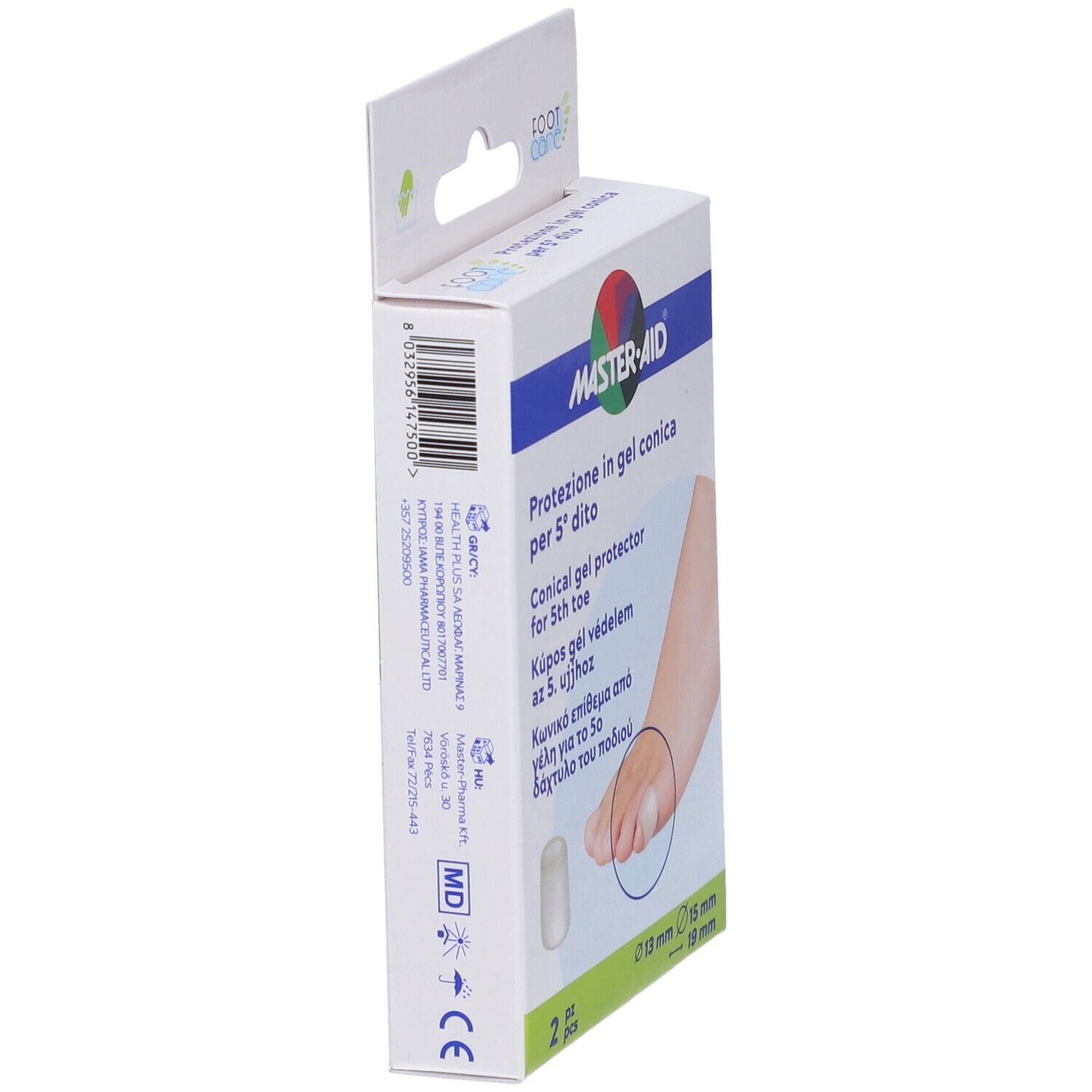 Protezione Conica Master-Aid Footcare 5 Dito 2 Pezzi C3