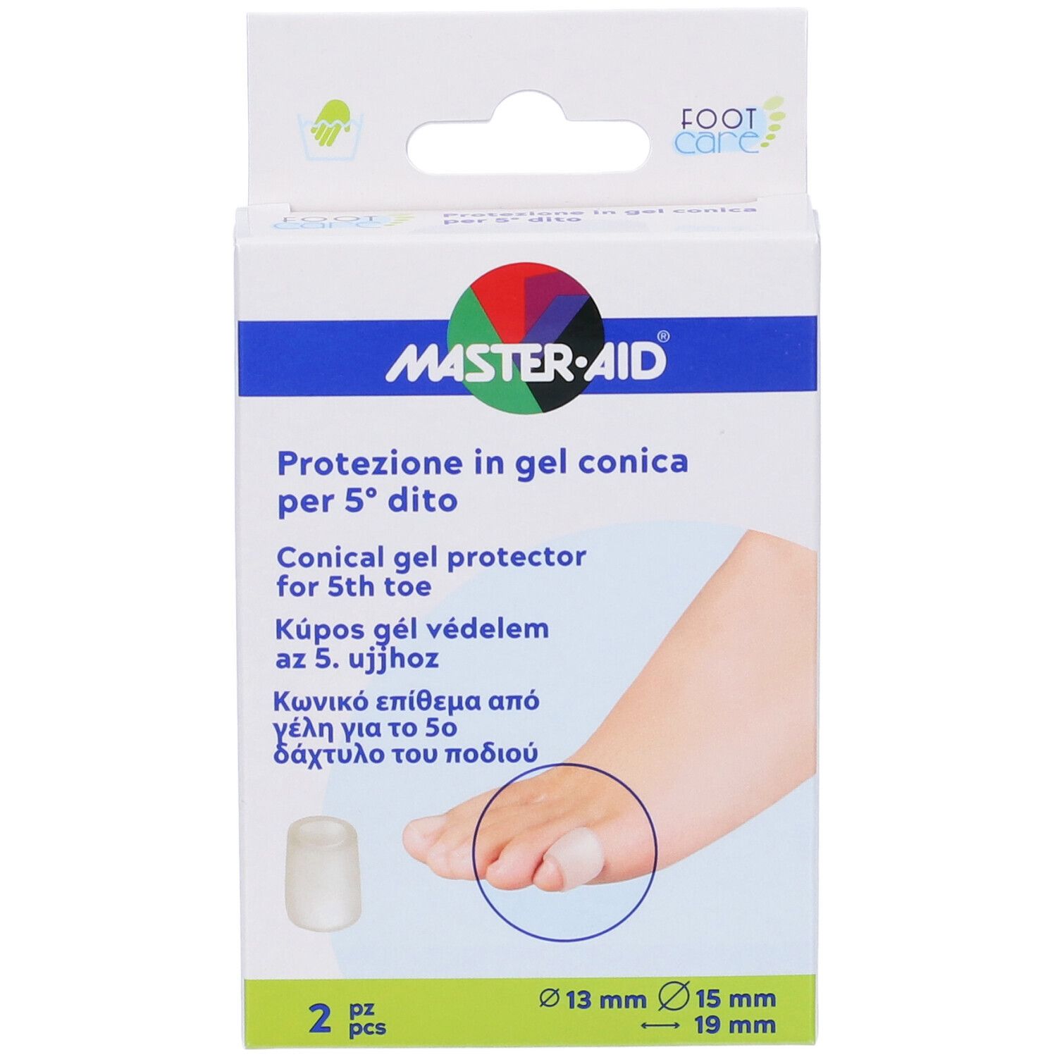 Protezione Conica Master-Aid Footcare 5 Dito 2 Pezzi C3