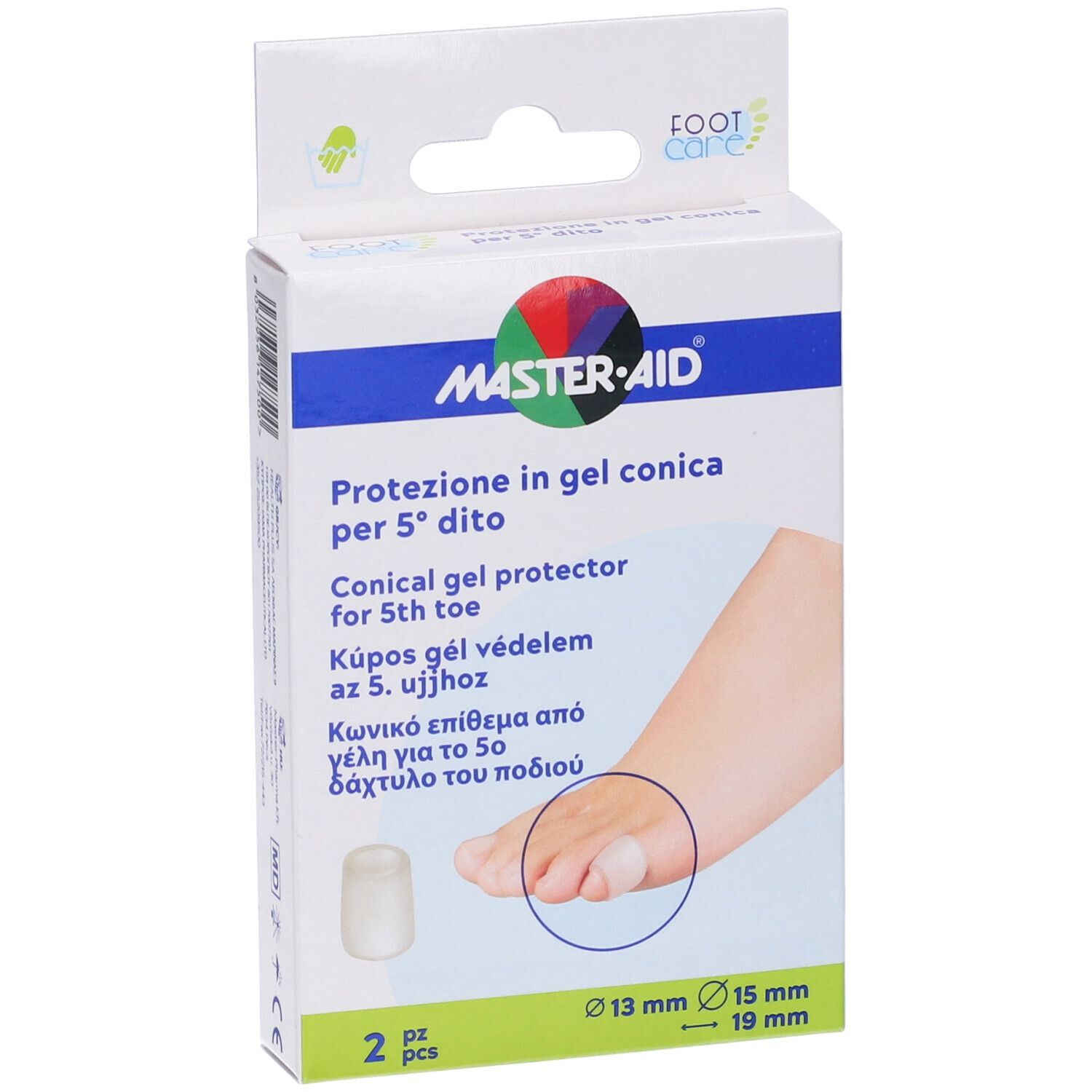 Protezione Conica Master-Aid Footcare 5 Dito 2 Pezzi C3
