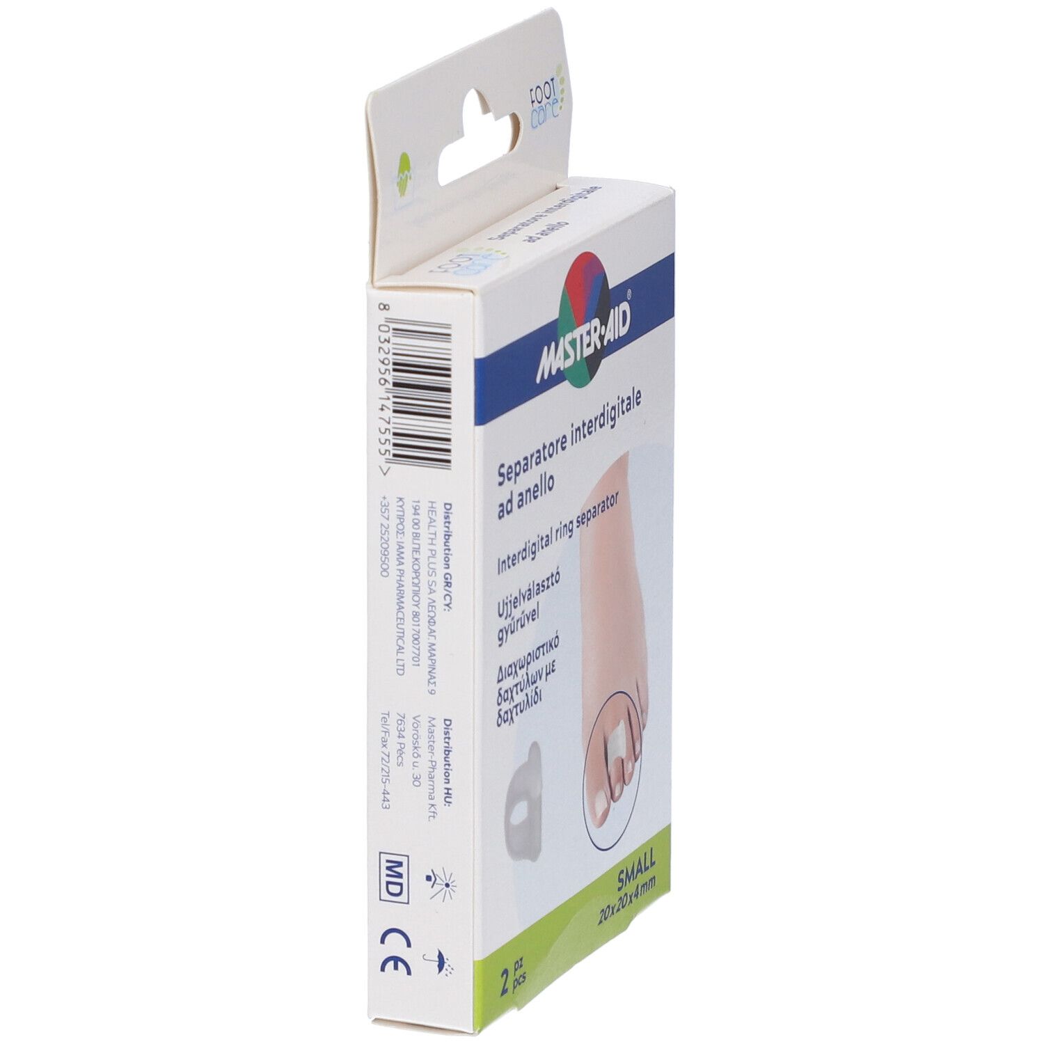 Separatore Dita Master-Aid Footcare Con Anello Small 2 Pezzi C17