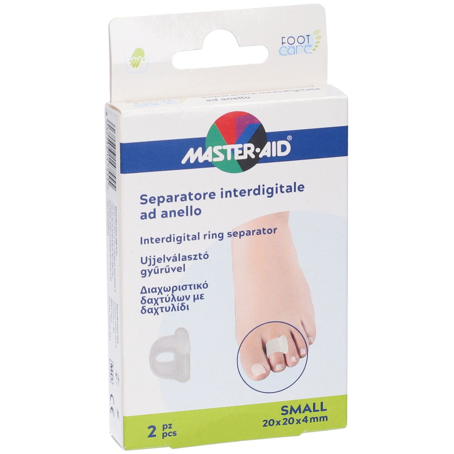 Separatore Dita Master-Aid Footcare Con Anello Small 2 Pezzi C17