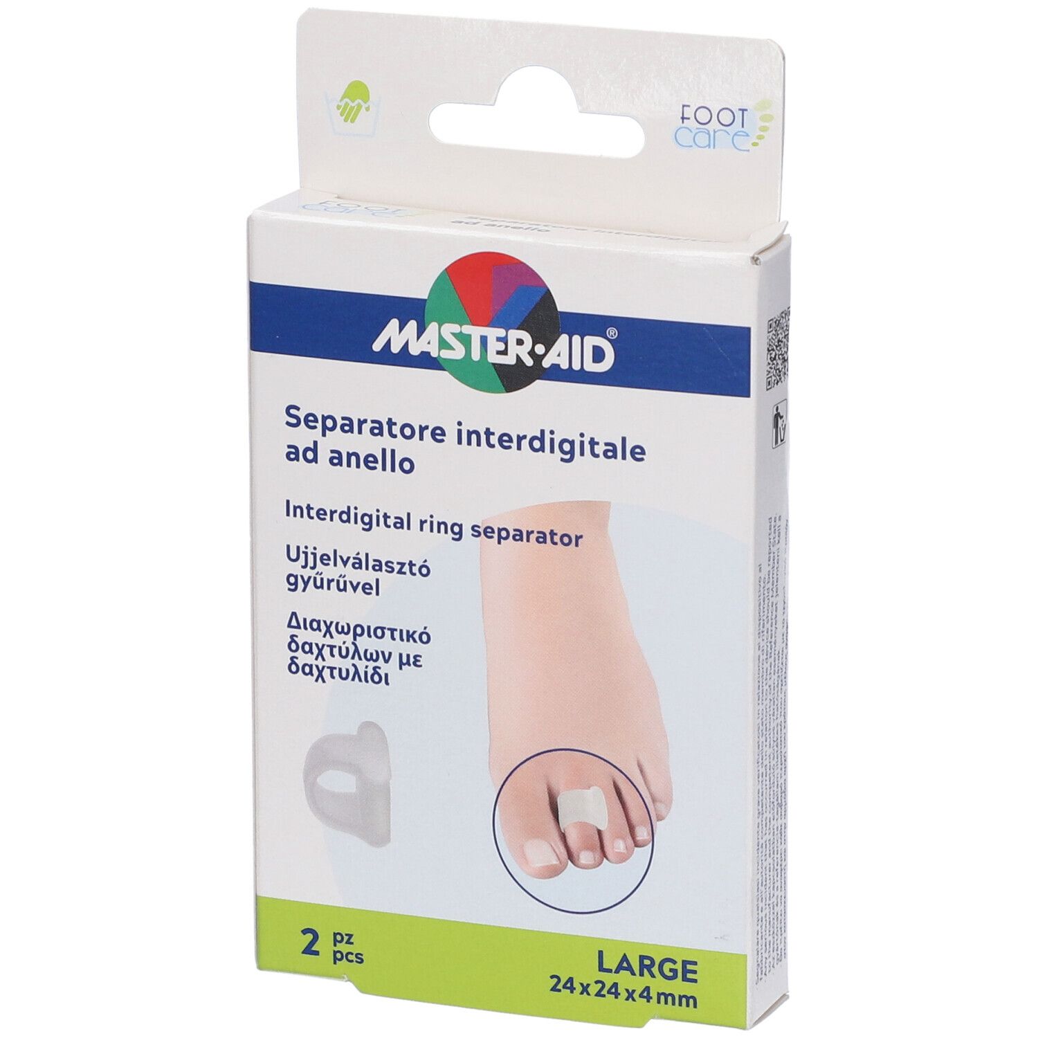 Separatore Dita Master-Aid Footcare Con Anello Large 2 Pezzi C18