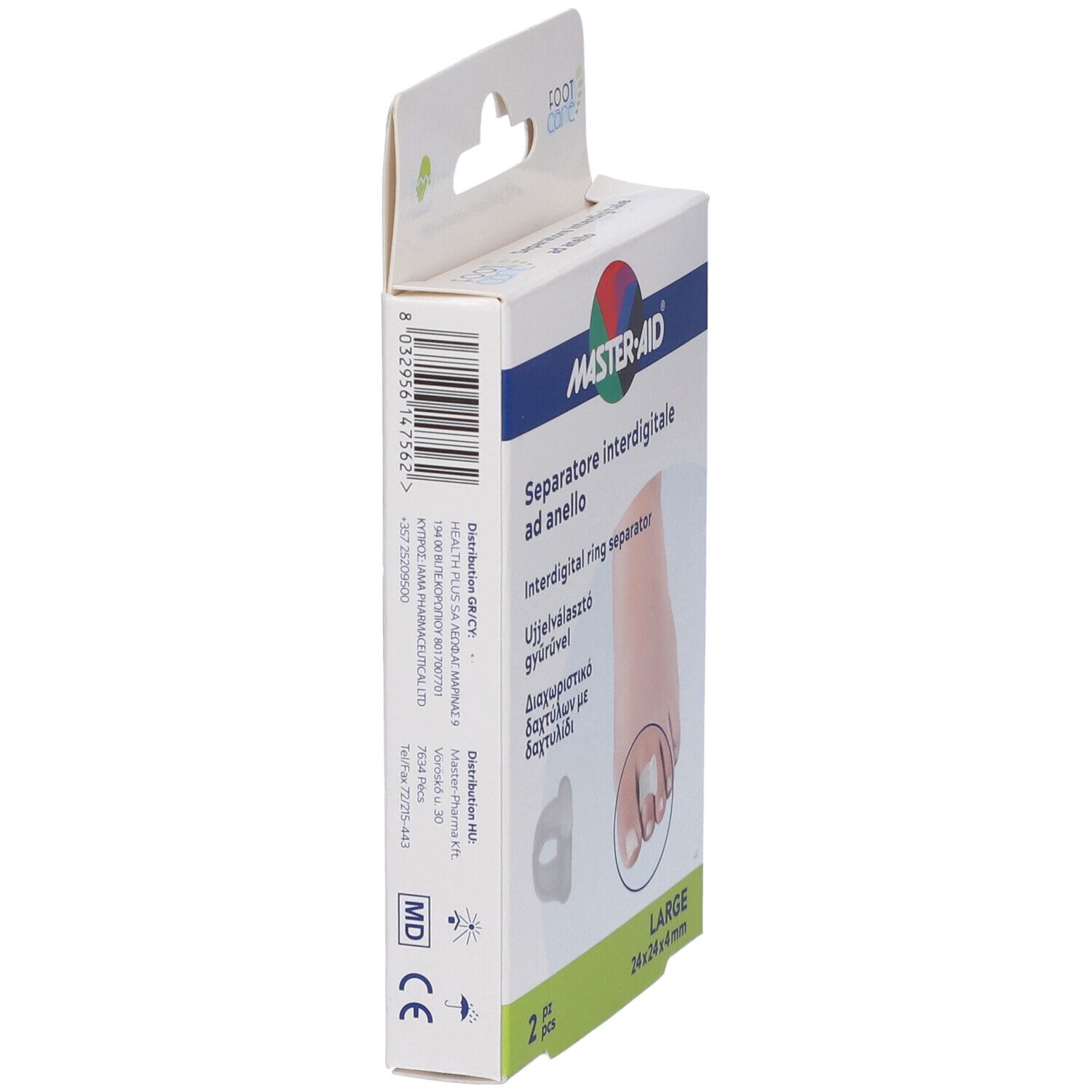 Separatore Dita Master-Aid Footcare Con Anello Large 2 Pezzi C18
