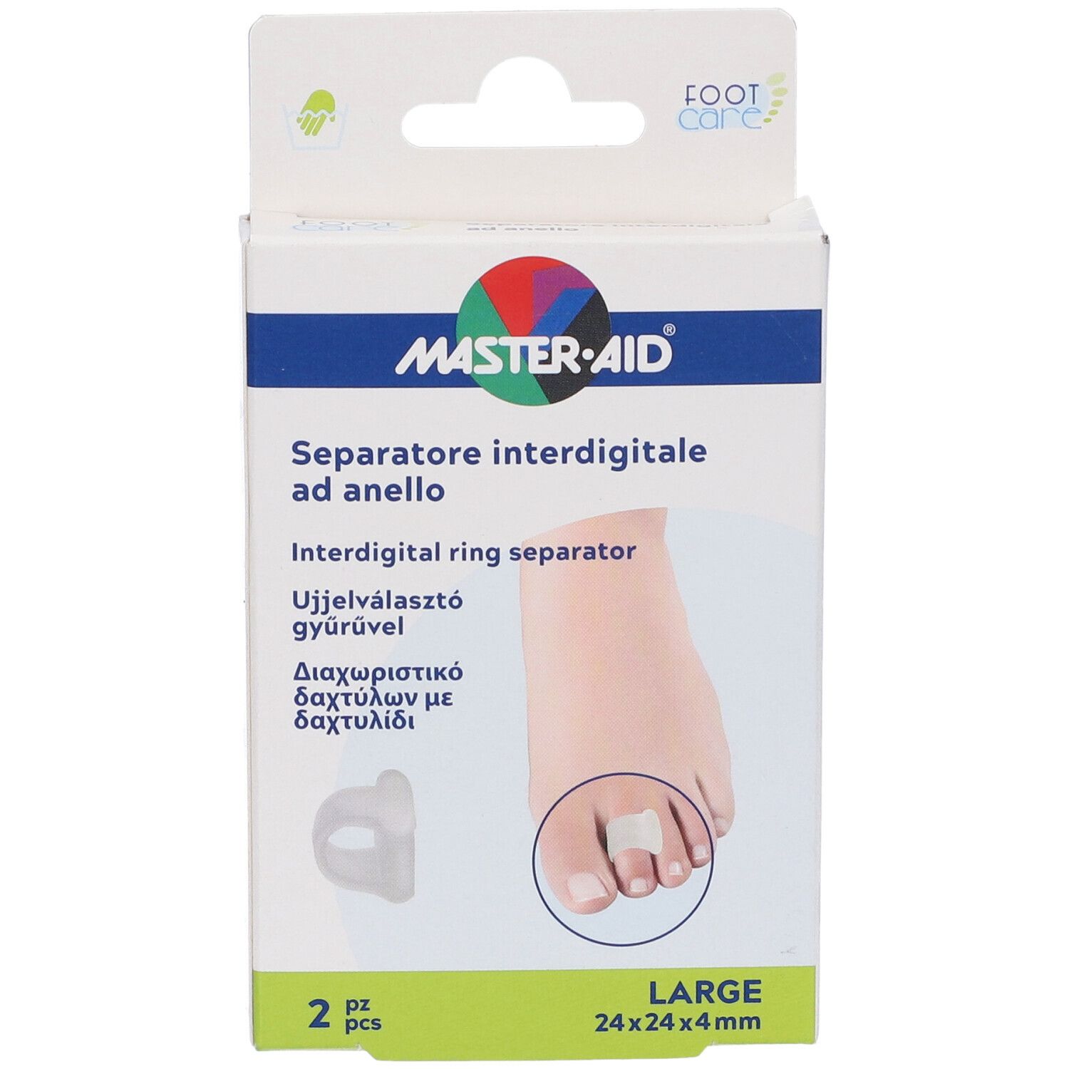 Separatore Dita Master-Aid Footcare Con Anello Large 2 Pezzi C18
