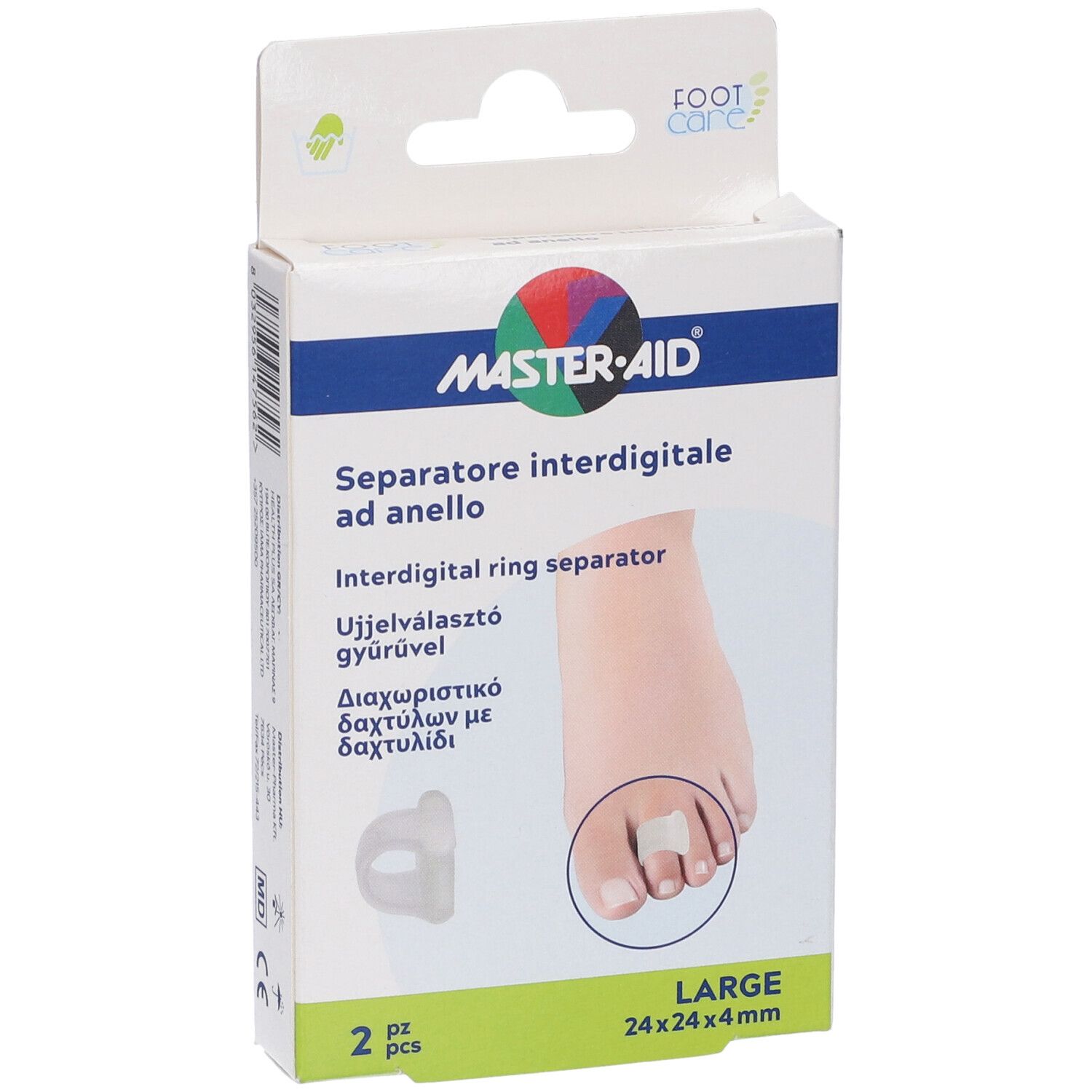 Separatore Dita Master-Aid Footcare Con Anello Large 2 Pezzi C18