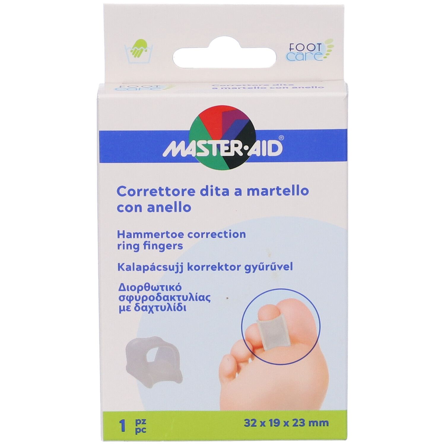Master Aid Correttore Dita a Martello con Anello