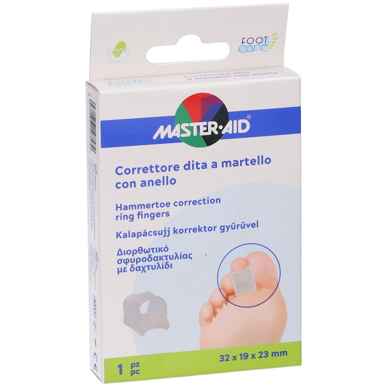 Master Aid Correttore Dita a Martello con Anello