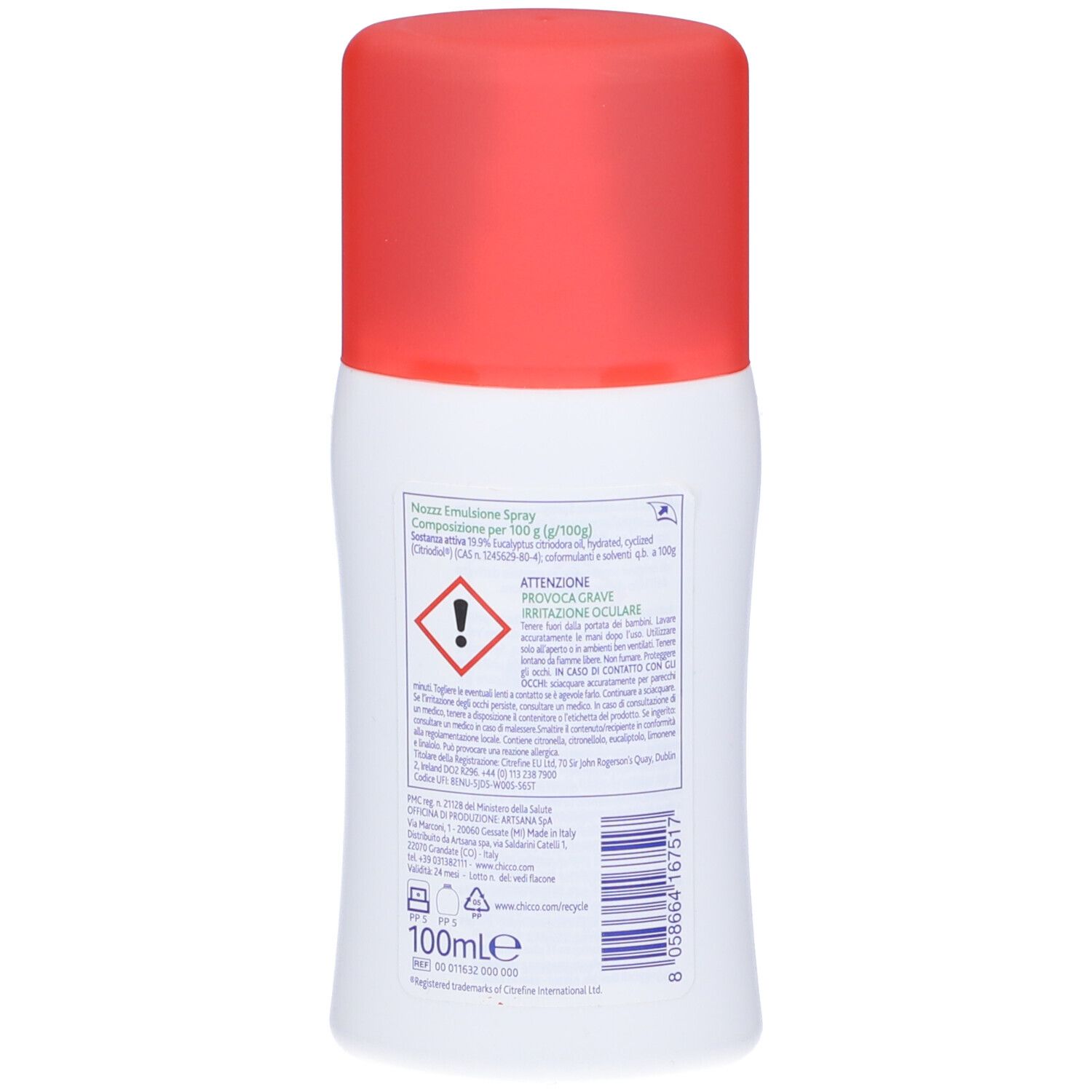 Chicco Zanza Spray Insettorepellente 3y