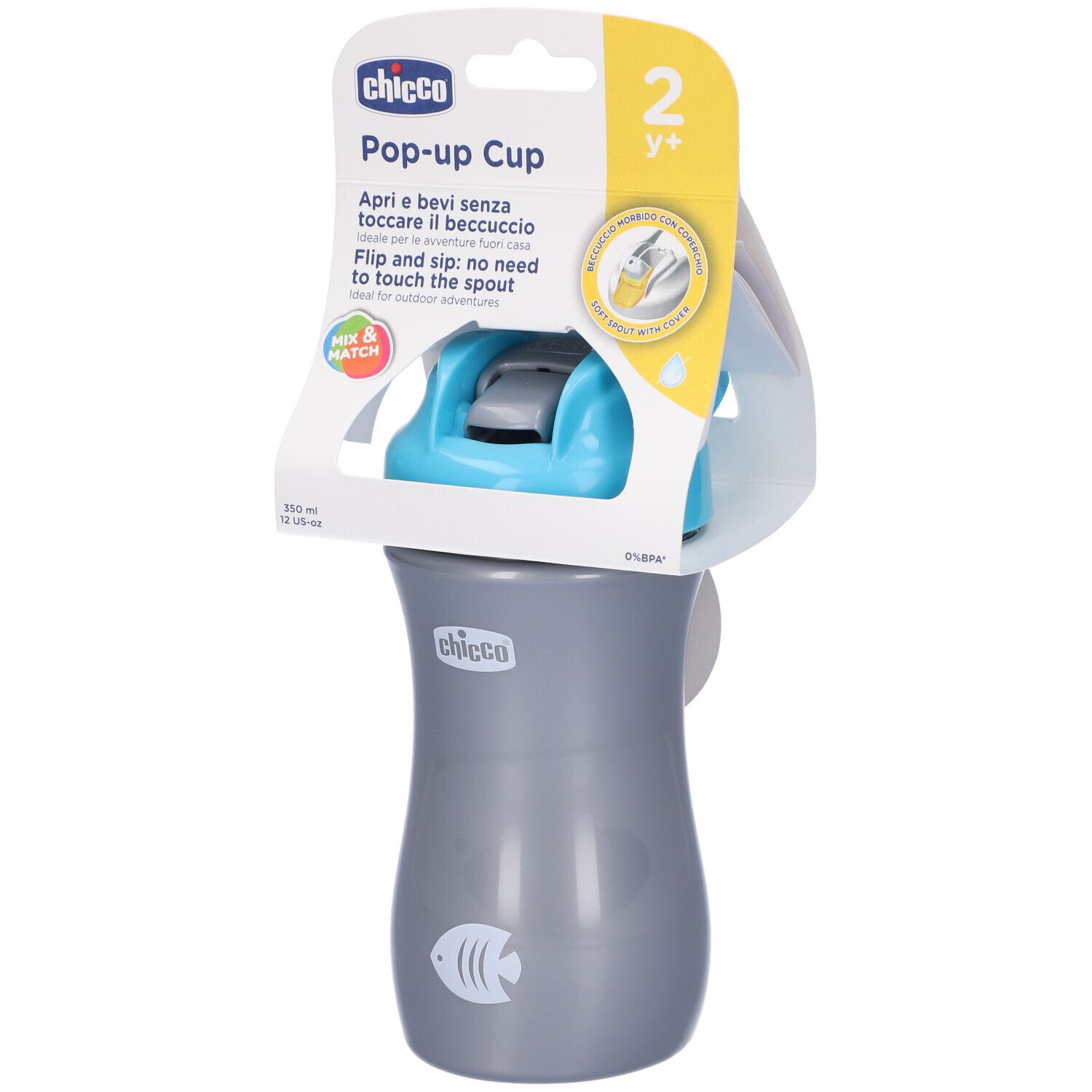 Chicco Pop Up Cup 2y+ Azzurro