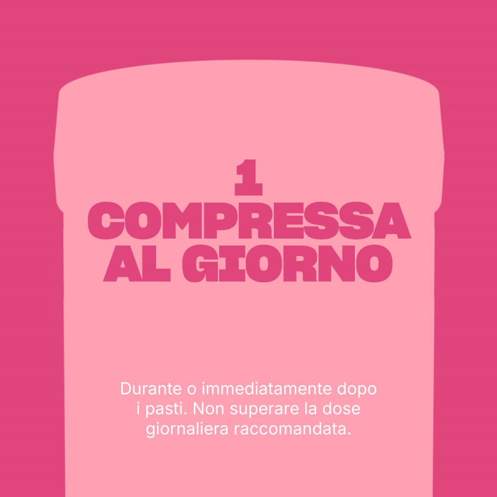 Istruzione: 1 compressa al giorno.