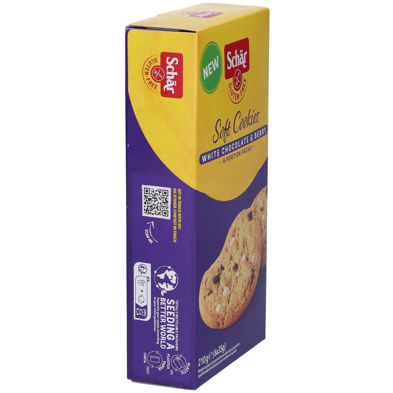 Schar Soft Cookie White Chocolate 210 G