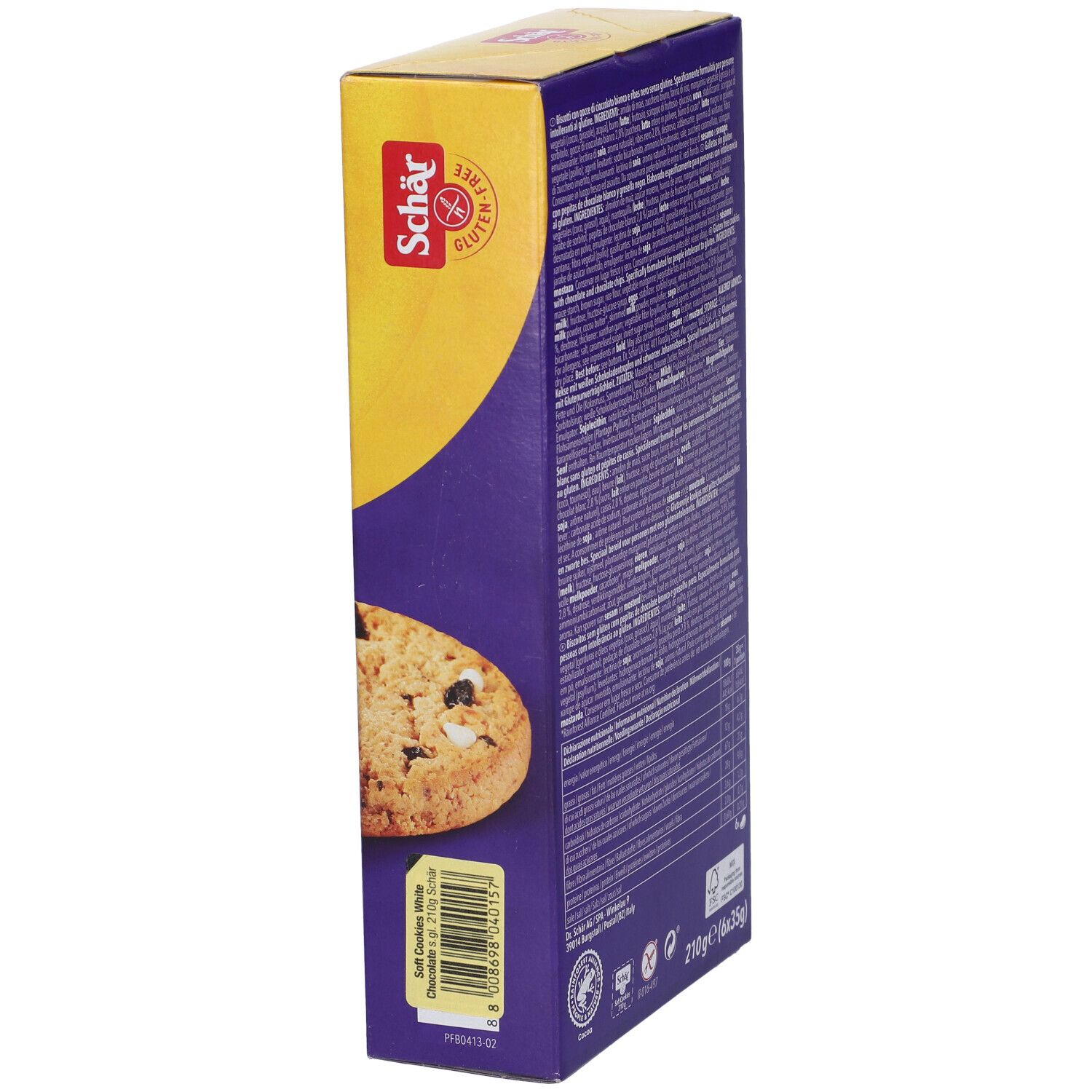 Schar Soft Cookie White Chocolate 210 G