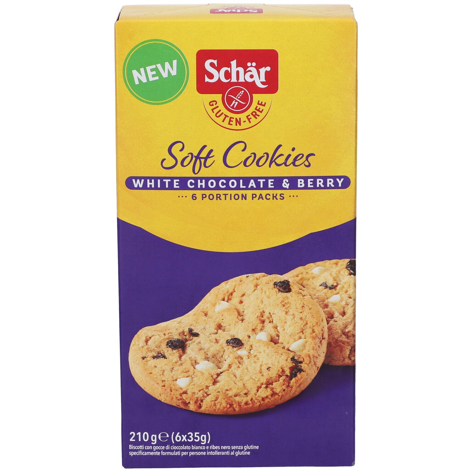 Schar Soft Cookie White Chocolate 210 G