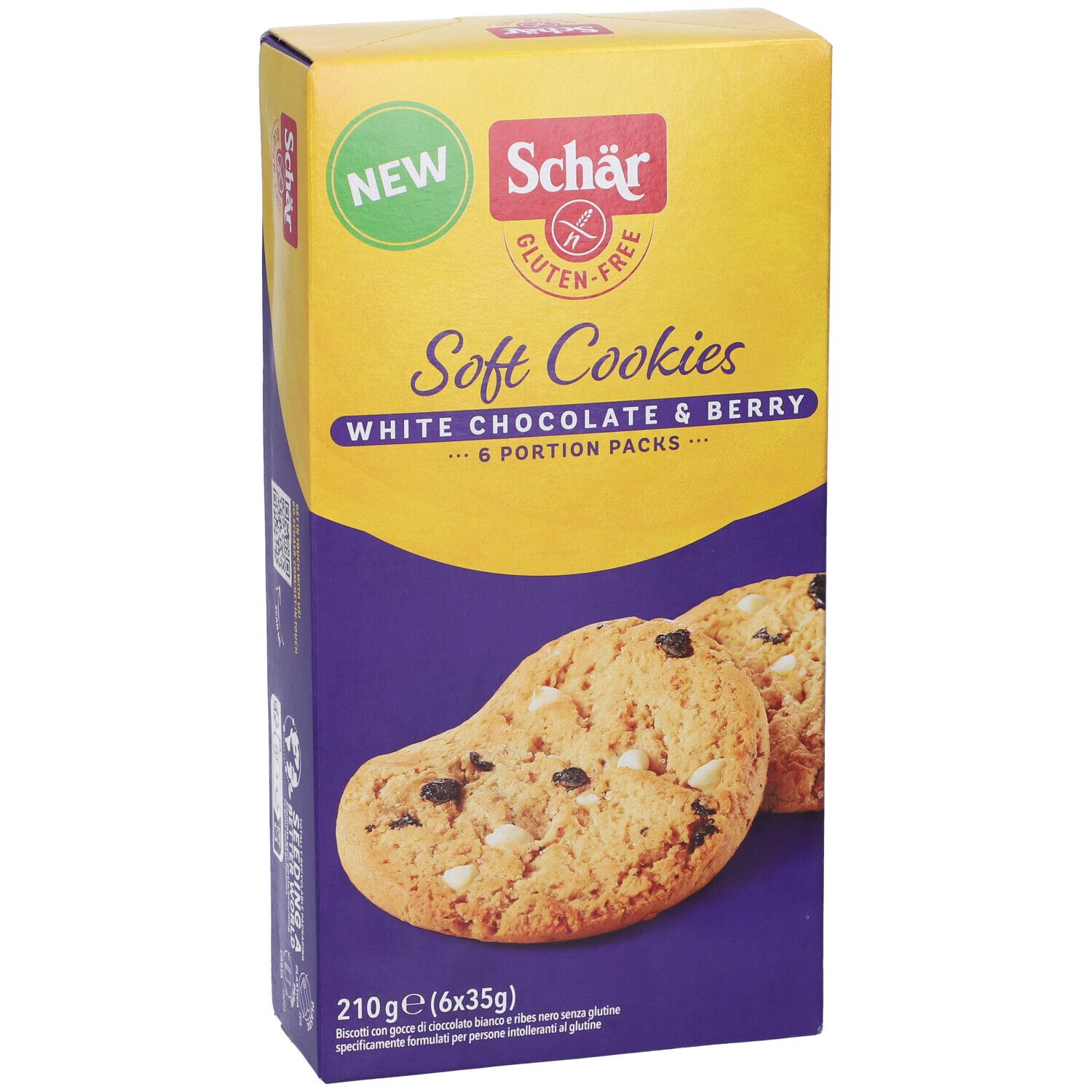 Schar Soft Cookie White Chocolate 210 G
