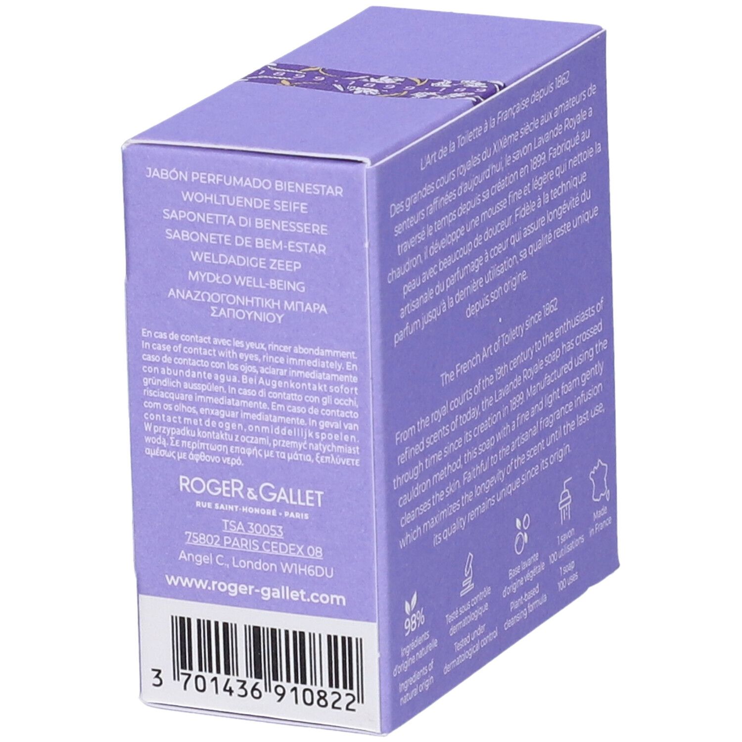 Roger & Gallet Saponetta di Benessere Lavande Royale