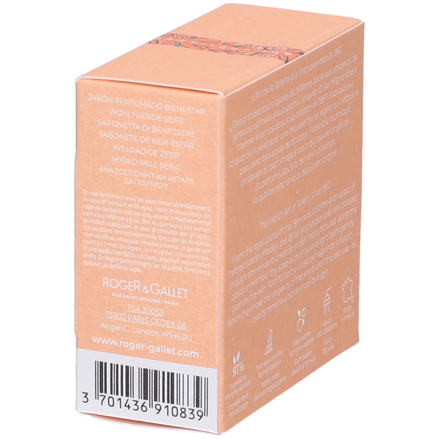 Roger & Gallet Saponetta di Benessere Œillet Mignardise