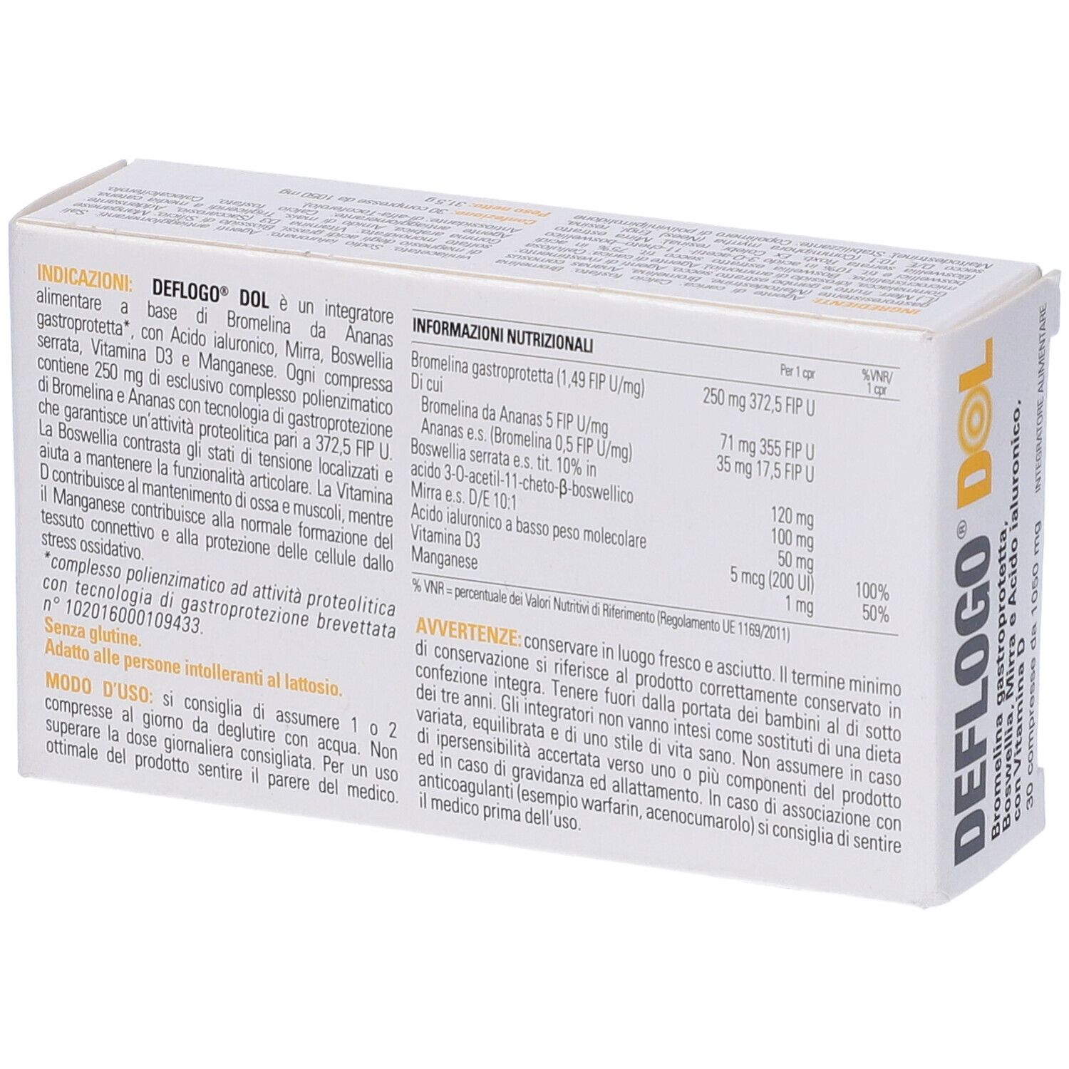 Deflogo Dol 30 Compresse Mp 1050Mg