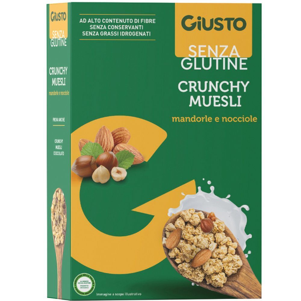 Giusto Senza Glutine Crunchy Muesli Mandorle E Nocciole 375 G